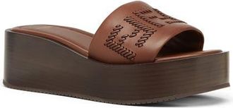 Fendi Sunshine Flatform Slide Sandal in F1Stj Drk Ghianda Ghianda at Nordstrom, Size 11.5Us