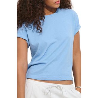 Alex Mill Garcon Linen Blend T-Shirt in Poppy Blue at Nordstrom, Size X-Small