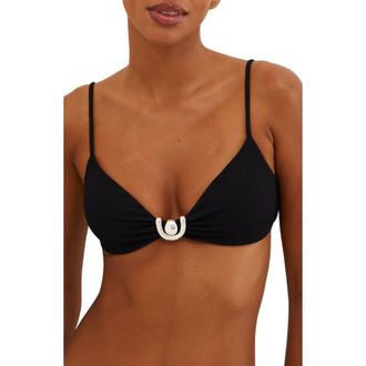 Vix Fiernze Kori Erin Bikini Top in Black at Nordstrom Rack, Size Small