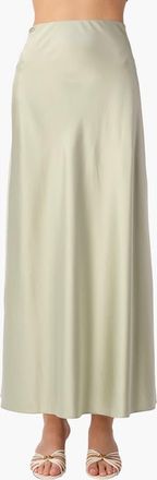 Cami NYC Aviva Stretch Silk Maxi Skirt in Sea Glass at Nordstrom, Size Xx-Small