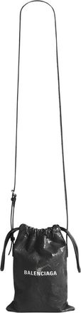 Balenciaga Shopper Phone Holder - Heren - Schoudertassen - Zwart - ONE Size - Leer - Tassen