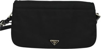 Prada Re-Nylon Black Nylon Shoulder Bag (Pre-Owned)