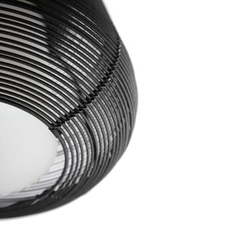 Faro Barcelona Narita Colgante Con Flor&oacute;n Negro