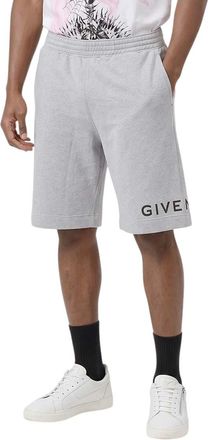 Givenchy Grey Logo Relaxed Shorts