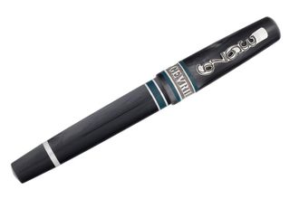 Gevril Group Unisex Black Fountain Pen - Silver