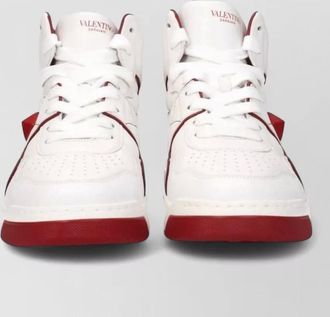 Valentino Garavani leather high-top sneakers
