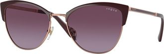 Vogue Eyewear VO4251S Polarized 51708H Womens Sunglasses Gold Size 55