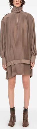 Maison Margiela Geplooide mini-jurk - Beige