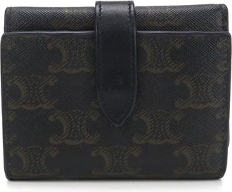 Celine Black Pvc Wallet (Tri-Fold) (Pre-Owned)