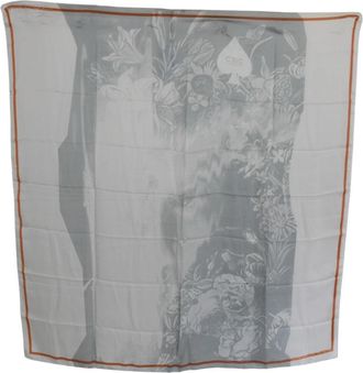 Costume National Zijden Sjaal Foulard Wrap Sjaal - Dames - Zijden sjaals - Grijs - ONE Size - Accessoires