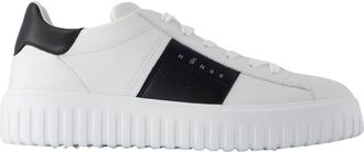 Hogan H-Stripes Allacciato Banda Sneakers - Hogan - Leather - Multicolor