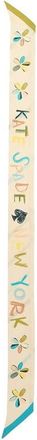 Kate Spade New York scribble silk skinny scarf in Beige Multi at Nordstrom