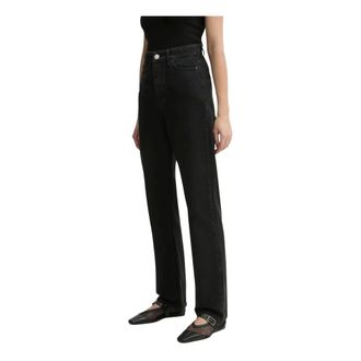 By Malene Birger Rechte jeans - Dames - Jeans - Zwart - Maat: W29 Katoen