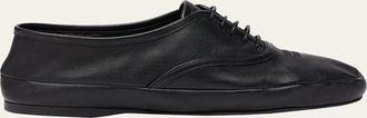 Miu Miu Nappa Leather Low-Top Sneakers