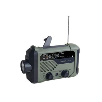 OEM Radio Solar Multifuncional De Emergencia Con Bandas Am/fm, Linterna, Generador De Manivela Y Cargador De Tel&eacute;fono M&oacute;vil