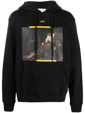 Off-white Felpa con stampa Caravaggio Painting - Nero