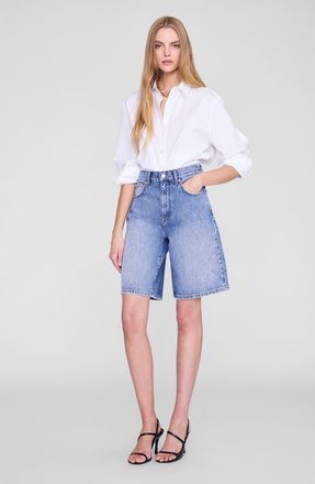 Anine Bing Jasper Short in Pacific Blue at Nordstrom, Size 25
