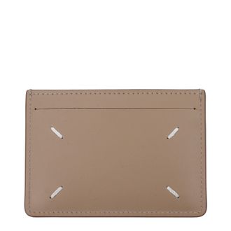 Maison Margiela Damens Dokumentenhalter aus beigem Leder