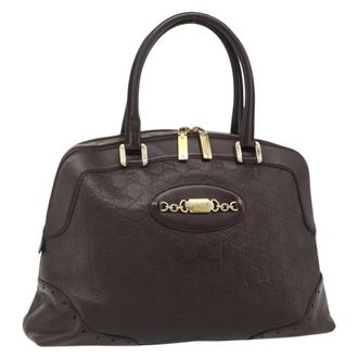 Gucci Guccissima Shoulder Bag Brown Canvas Handbag (Pre-Owned)
