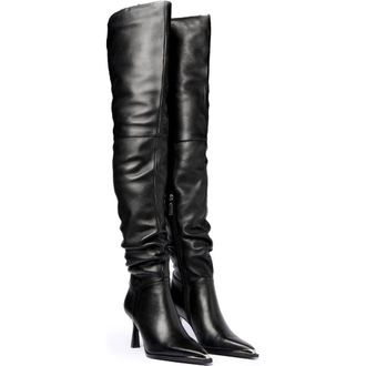 Mallet Footwear Sienna Thigh-High Boots in Black at Nordstrom, Size 10