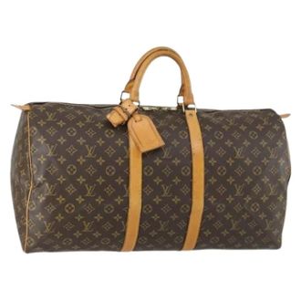 Louis Vuitton Pre-owned Weekend Bags, female, Brown, Size: ONE SIZE Pre-owned Canvas Weekend Bag