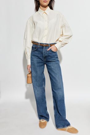 Paul Smith Oversized Cotton Shirt, Womens, Cream