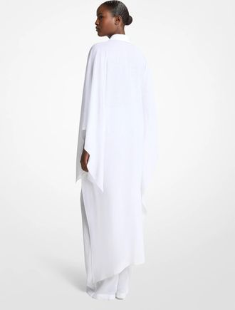 Michael Kors Linen Gauze Asymmetric Caftan