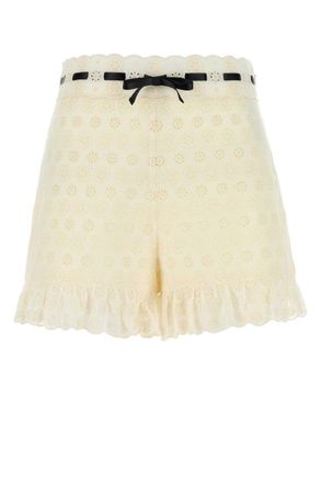 Valentino Ivory lace shorts