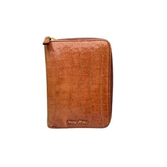 Miu Miu Pre-owned Vintage Organizer - Dames - Vintage Accessoires - Oranje - ONE Size - Leer - Vintage