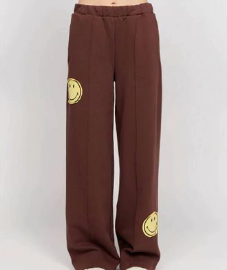 By Samii Ryan Womens Smiley Straight Leg Pants In Brown