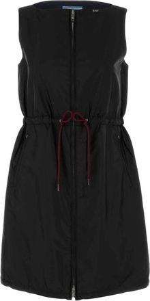 Prada Black Round Neck Mini Dress