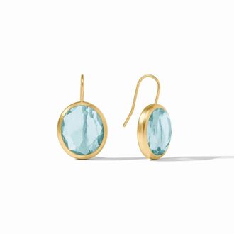 Julie Vos Womens Laguna Stone Earring In Aquamarine