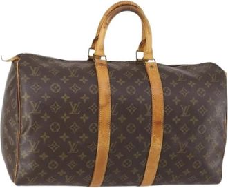 Louis Vuitton Pre-owned Weekendtas - Dames - Vintage Weekendtas - Bruin - ONE Size - Vintage