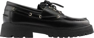 Maison Toufet Mocassin Henriette - Dames - Bootschoenen - Zwart - 38 EU - Leer - Schoenen