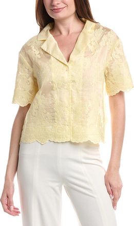 Vince Camuto Relaxed Collat Button Front Blouse