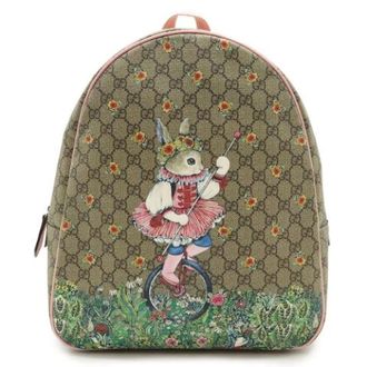 Gucci Pre-owned Zaino GG Supreme PVC/Pelle - - Pre-owned - Donna - Beige - ONE SIZE