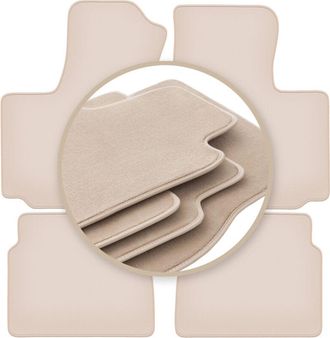 OEM Alfombrillas Premium Beige Para: Fiat Doblo I Kombivan 2000-2009