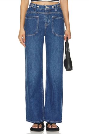 Free People Palmer Cuffed Jeans In Tunnel Vision