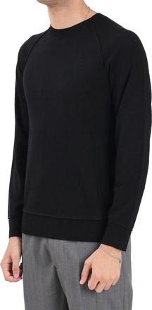 Blauer Black Acrylic-Wool Blend Crewneck Sweater