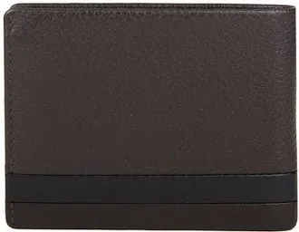Momo Design Mens Wallet Coffee-Black Polyurethane Bags