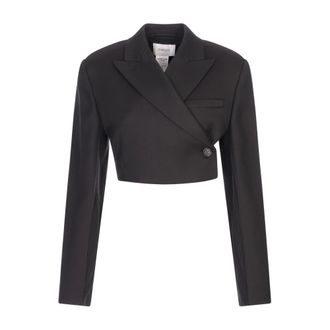 Sportmax Dames, Jassen, Zwart, Maat: XS Viscose