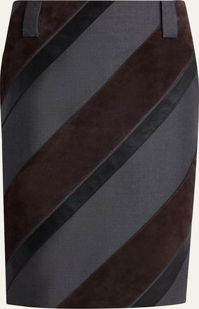 Versace Paneled Midi Skirt