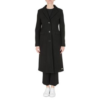 19V69 19V69 Womens Coat Black AMINA Fabric - Size X-Large