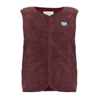 American Vintage Hoktown Fleece Vest - Jackets - Hombre - Rojo - XL