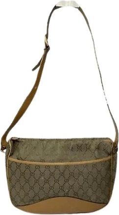 Gucci Pre-owned Cross Body Bags, female, Beige, Size: ONE SIZE Pre-owned Vintage Cross Body Bag