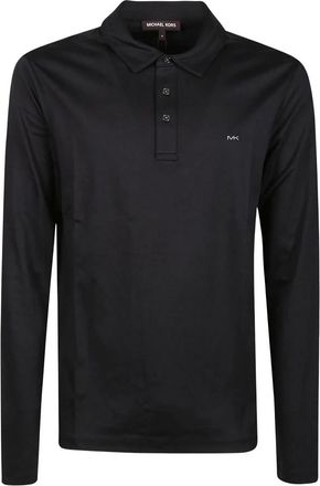 Michael Kors Polo a maniche lunghe elegante - - Tops - Uomo - Nero - S