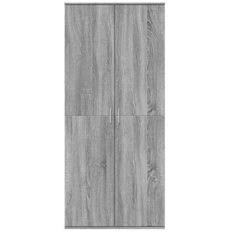 Berkfield Home Highboard Grey Sonoma 80x35x180 cm Engineered Wood | Size: 80 x 35 x 180 cm