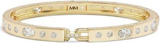 Melinda Maria Ashley Sunset Lock Cuff in Gold-White at Nordstrom, Size Medium