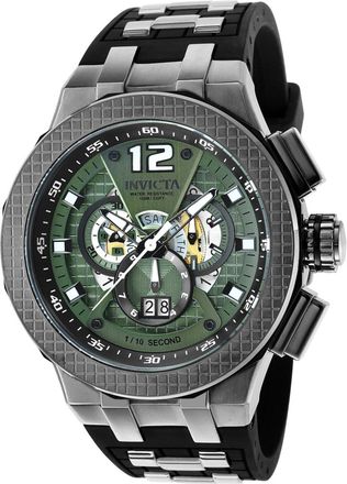 Invicta Speedway 37959 Heren Horloge - Quartz Uurwerk - Roestvrij Staal met groene Wijzerplaat - 52mm