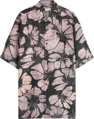 Dries Van Noten Cassidye Floral-print Silk Shirt - Pink - L